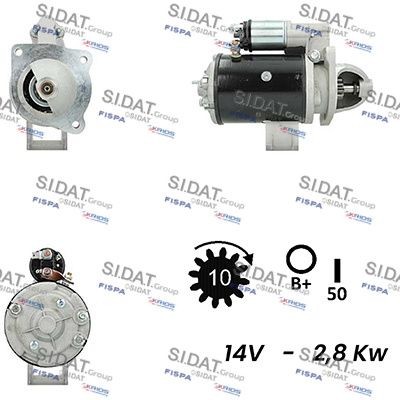 SIDAT S12LU0154A2 Starter motor 702000150