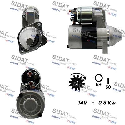 SIDAT S12MA0050A2 Starter motor 000 318 8V004