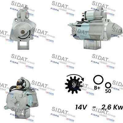 SIDAT S12MA0146A2 Starter motor 46208436