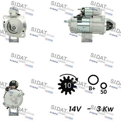 SIDAT S12MA0197A2 Starter motor 3586847