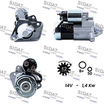 SIDAT S12MH0012A2 Starter motor 8200584843
