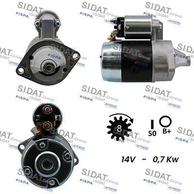 SIDAT S12MH0042A2 Starter motor M1T724-83
