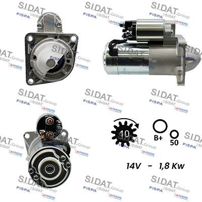 SIDAT S12MH0064A2 Starter motor 55 352 882