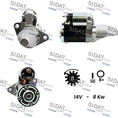 SIDAT S12MH0274A2 Starter motor M0 00T 46171