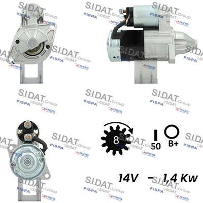 SIDAT S12MH0297 Starter motor M0T88084