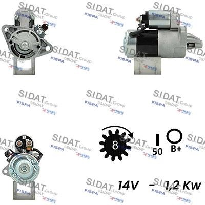 SIDAT S12MH0331A2 Freewheel Gear, starter M 1 T 72085