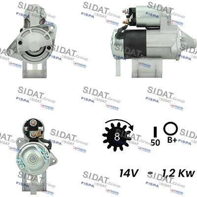 SIDAT S12MH0335A2 Starter motor 3110064B13