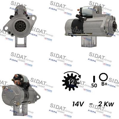 SIDAT S12MH0491A2 Starter motor M008T70071