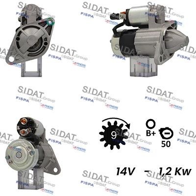 SIDAT S12MH0501A2 Starter motor 50 330 67A B