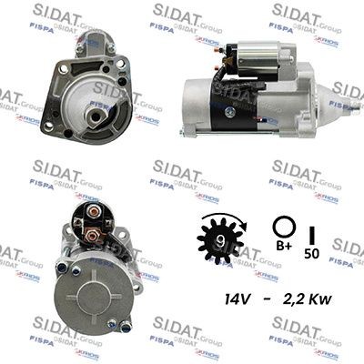 SIDAT S12MH0503A2 Starter motor M002T88971ZC