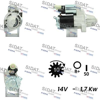 SIDAT S12MH0525A2 Starter motor 31200-RAA-A01