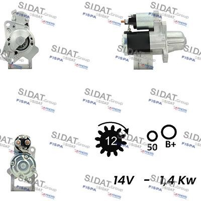 SIDAT S12MH0540A2 Starter motor M000T35671