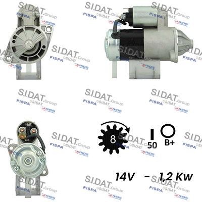 SIDAT S12MH0551A2 Starter motor MP112033
