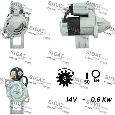 SIDAT S12MH0555A2 Starter motor M0T92581