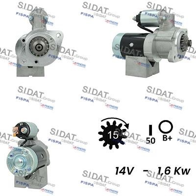 SIDAT S12MH0562A2 Starter motor M 2 T 50285