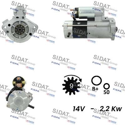 SIDAT S12MH0781 Starter motor M 8 T 76171