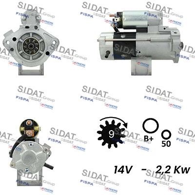 SIDAT S12MH0781A2 Starter motor M8T76171