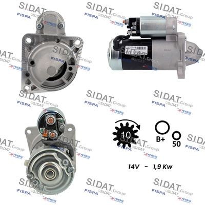 SIDAT S12MH0822A2 Starter motor 62 020 74