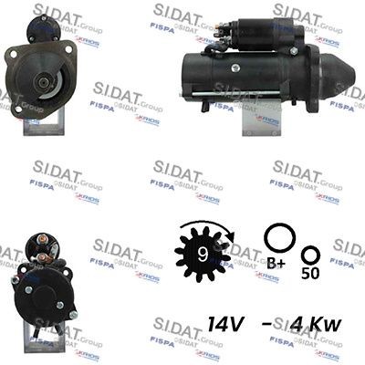 SIDAT S12ML0265A2 Starter motor 3045396
