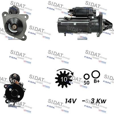 SIDAT S12ML0370A2 Starter motor 82021372