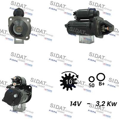 SIDAT S12ML0388A2 Starter motor 3648 190 M91