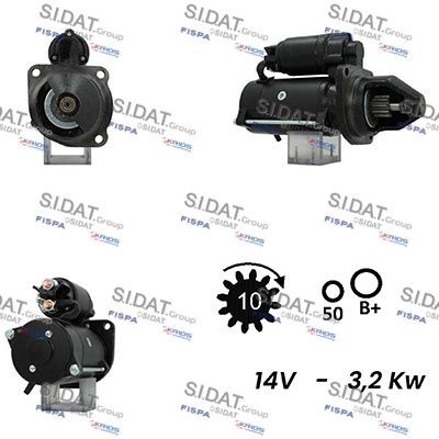SIDAT S12ML0465A2 Starter motor 3604648