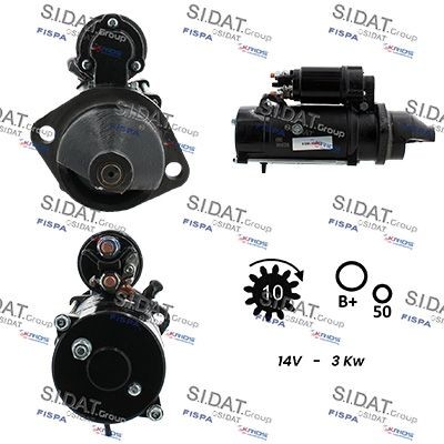 SIDAT S12ML0683A2 Starter motor 7700072251
