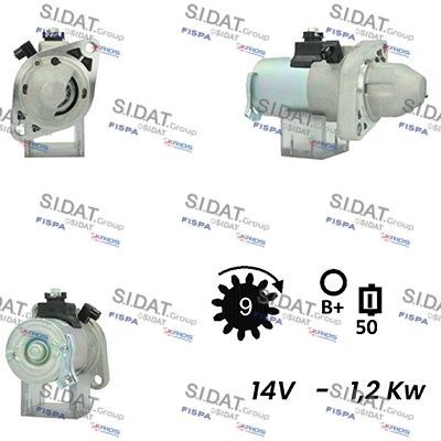 SIDAT S12MT0524A2 Starter motor 31200-RAD-004