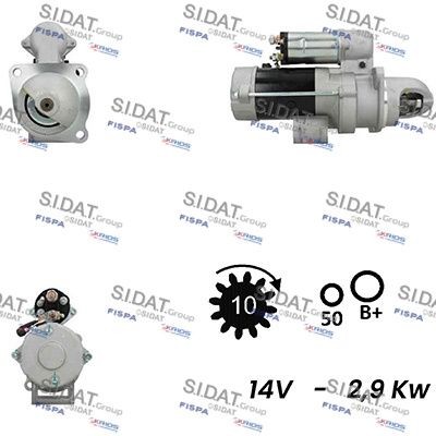 SIDAT S12NK0355A2 Starter motor 3905480