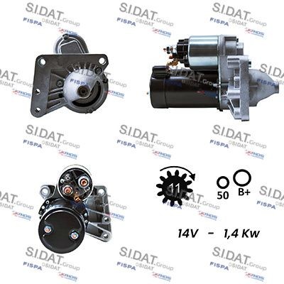 SIDAT S12VA0001A2 Starter motor 5802-FH