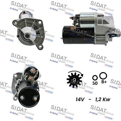 SIDAT S12VA0002A2 Starter motor 5802.99
