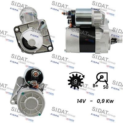 SIDAT S12VA0018A2 Starter motor S114-943