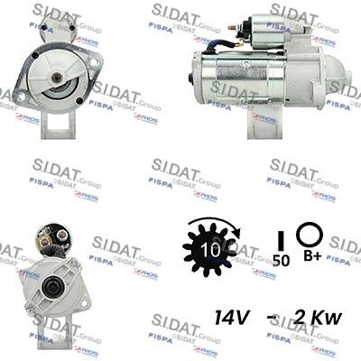 SIDAT S12VA0024A2 Starter motor DMX140056