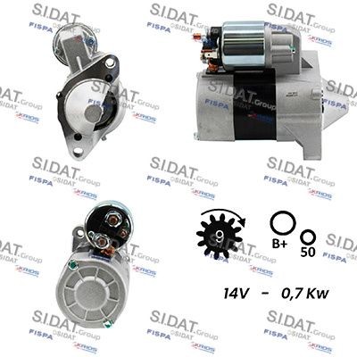 SIDAT S12VA0040A2 Starter motor 7701499651