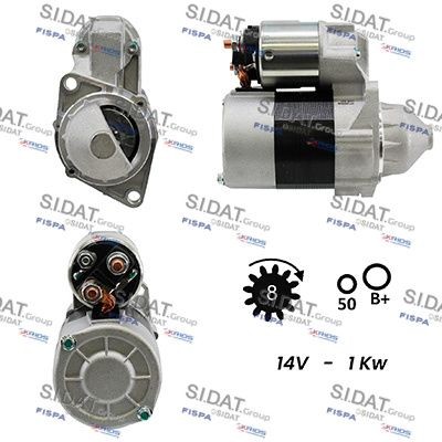 SIDAT S12VA0048A2 Starter motor A 004 151 85 01