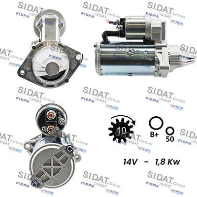 SIDAT S12VA0084A2 Starter motor 93-191-079
