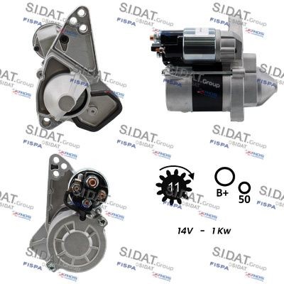 SIDAT S12VA0119A2 Starter motor 453 906 75 00
