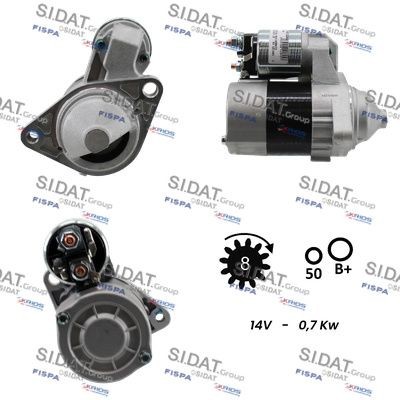 SIDAT S12VA0132A2 Starter motor 233001F772