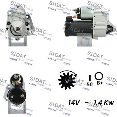 SIDAT S12VA0151A2 Starter motor 7701499615