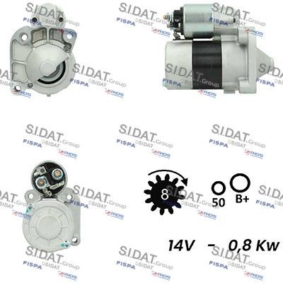 SIDAT S12VA0191A2 Starter motor 6001547289