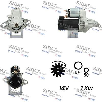 SIDAT S12VA0403A2 Starter motor 31200-P1J- E01