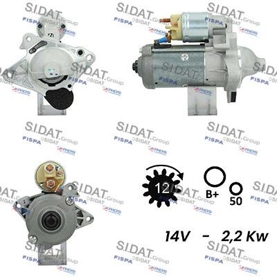 SIDAT S12VA0478A2 Starter motor 95524200