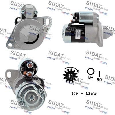 SIDAT S12VA0763A2 Starter motor 12406077011