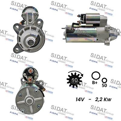 SIDAT S12VS0023A2 Starter motor 97BB11000BD