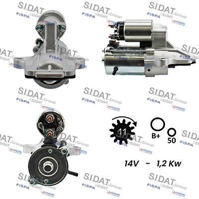 SIDAT S12VS0283A2 Starter motor 30795405