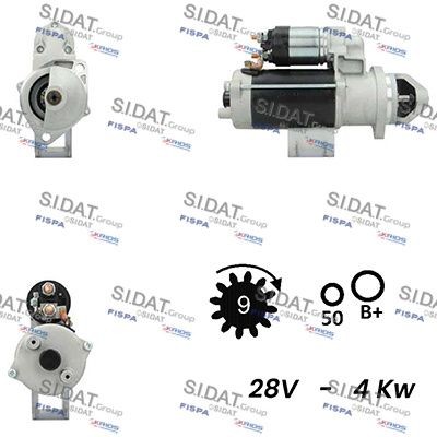 SIDAT S24BH0015A2 Starter motor 118-1753