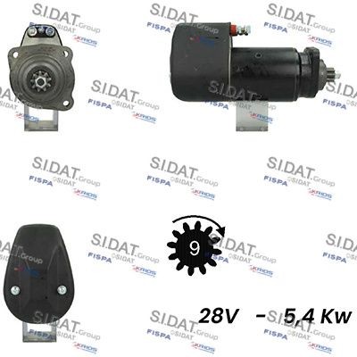 SIDAT S24BH0019A2 Starter motor 241011