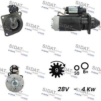 SIDAT S24BH0037A2 Starter motor 4232191