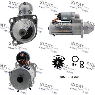 SIDAT S24BH0052 Starter motor 2041237