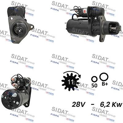 SIDAT S24BH0057A2 Starter motor SM2974